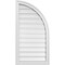 Ekena Millwork Quarter Round Top Right Surface Mount PVC Gable Vent w/ 2"W x 1-1/2"P Brickmould Frame, 20"W x 38"H GVPQR20X3802SF - alternate 1